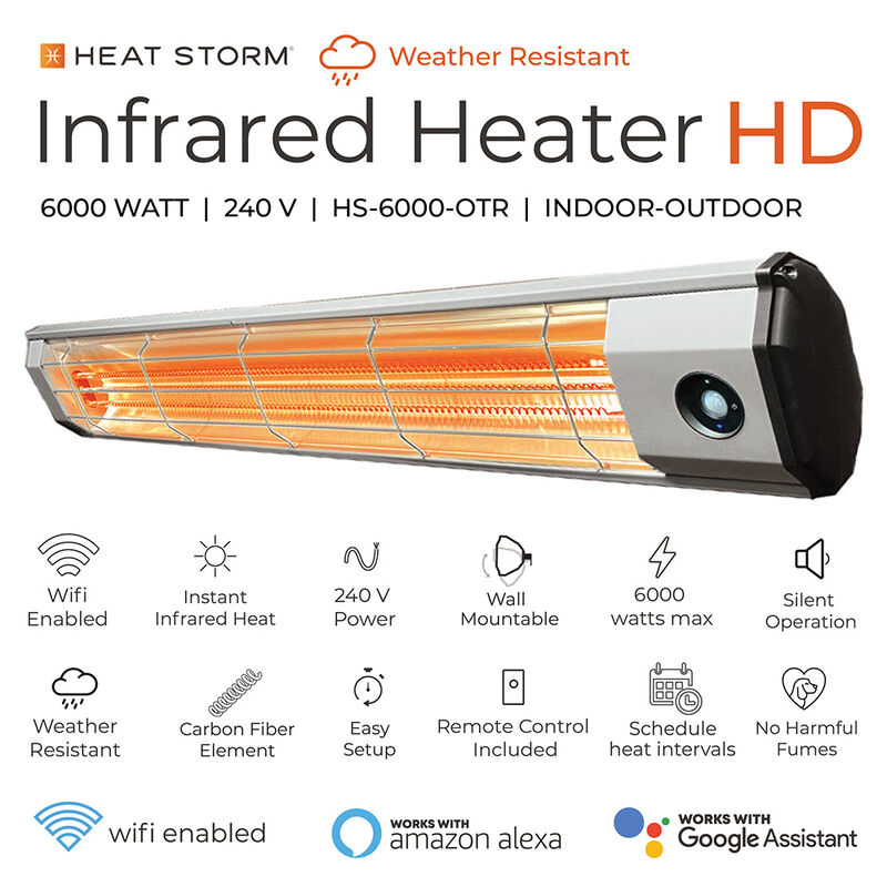 Heat Storm 6000-Watt Infrared Heater, Wi-Fi Enabled with Motion Sensor image number 4