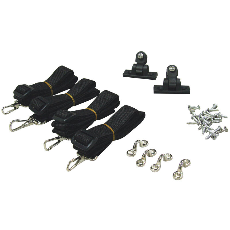 Shademate Bimini Top 3-Bow Aluminum Frame Only, 5'L x 32"H, 61"-66" Wide image number 2