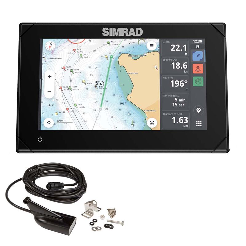 Simrad NSX 3007 7" Combo Chartplotter Fishfinder w/HDI Transducer image number 1