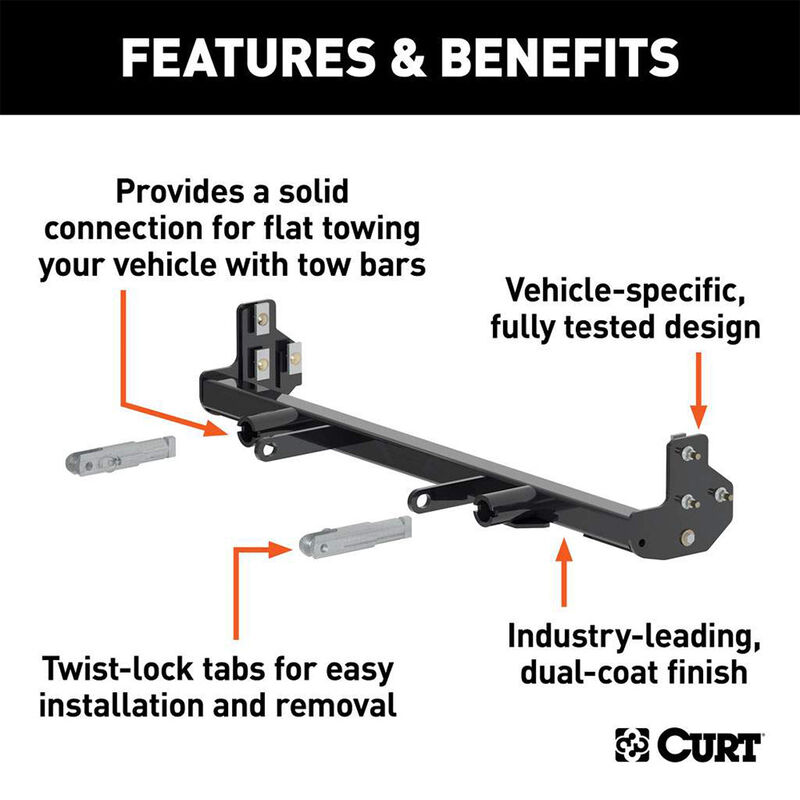 CURT 70109 Custom Tow Bar Base Plate, Select Chevrolet Equinox, GMC Terrain image number 3