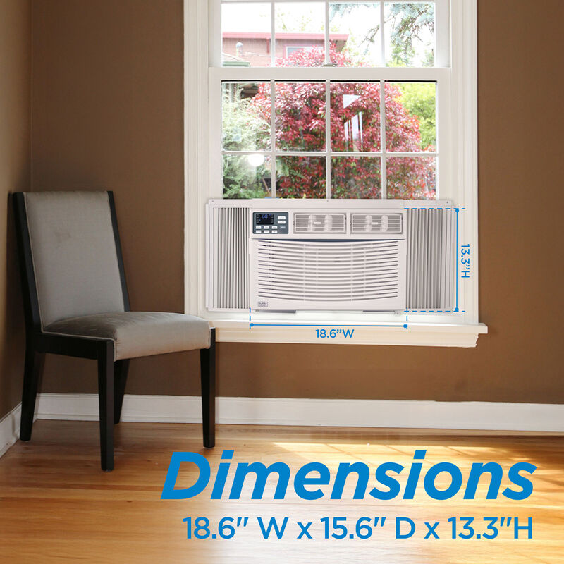 Black + Decker BWAC08WTB Window Air Conditioner, 8000 BTUs image number 7