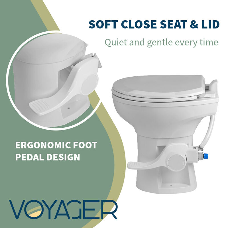 Invision Voyager Residential-Height Toilet with Plastic Bowl image number 3