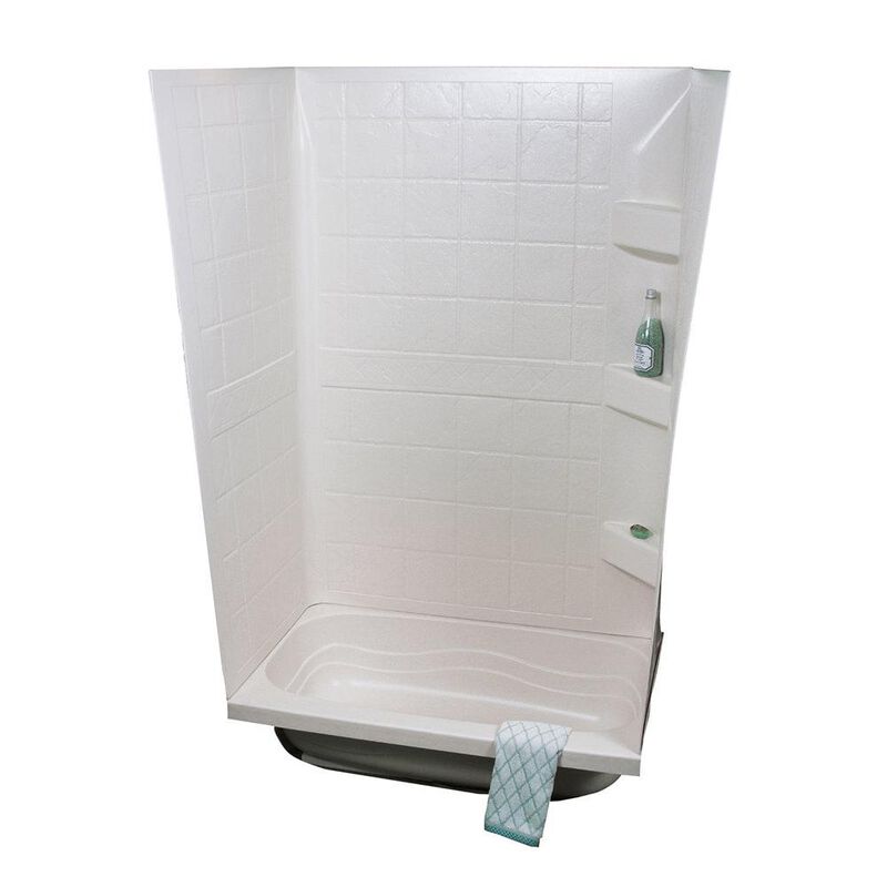 24" x 32" Bath Tub Surround, White, 59"H image number 1