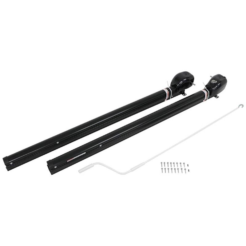 Solera Hybrid Universal RV Awning Arms and Hardware Kit, 69", Black image number 1