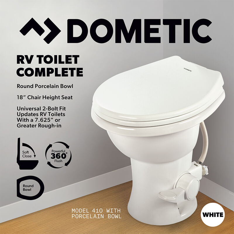 Dometic Model 410 Complete RV Toilet, Standard Height image number 3