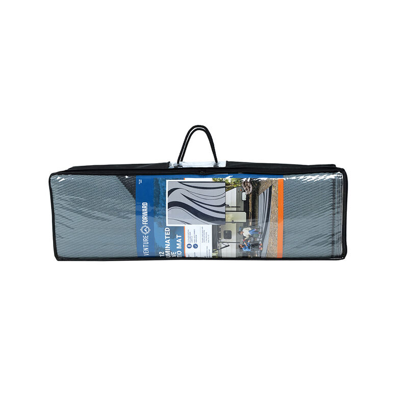 Venture Forward LED Illuminated RV Patio Mat w/ Carry Bag, Wave image number 11