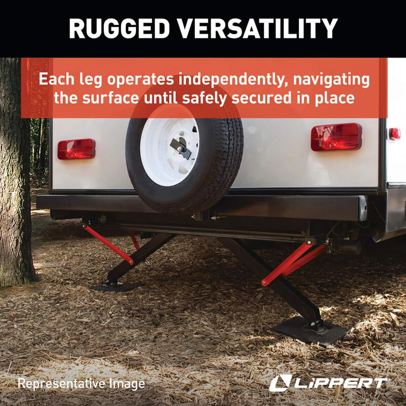 Lippert PSX1 High-Speed RV Power Stabilizer Jack System w/ Switch Kit image number 4