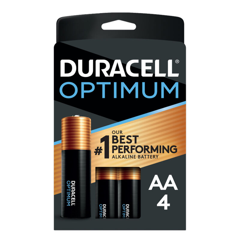 Duracell Optimum AA Alkaline Batteries, 4-Pack image number 1