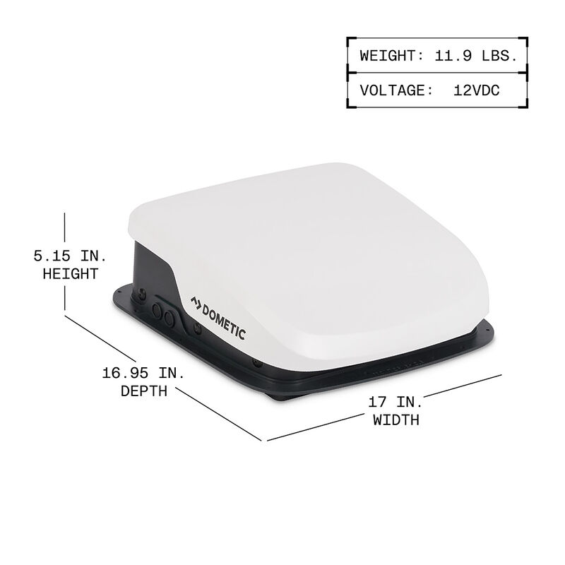 Dometic Fan-Tastic Vent FA25 Essential Roof Fan with DryDock, White image number 5