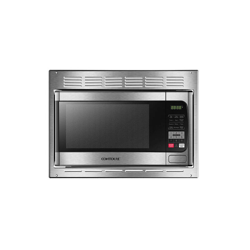 CONTOURE Certified Built-In Microwave Oven with Trim Kit, Stainless Steel &ndash; Camping World Exclusive! image number 1