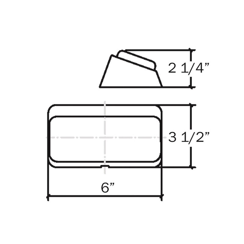 Optronics Clear Rectangular Utility Light with Switch image number 2