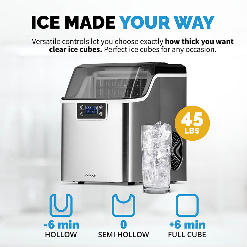 Newair Countertop Frozen Fall Clear Ice Maker image number 19