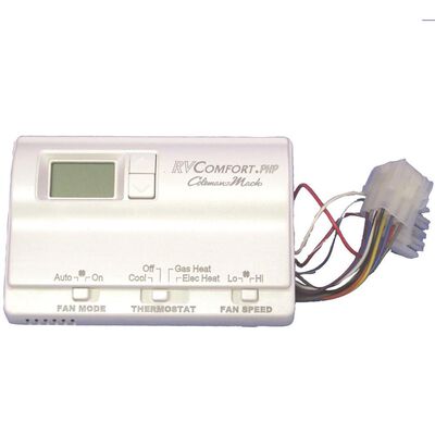 Digital Thermostat, Heat/Cool/Heat Pump, White