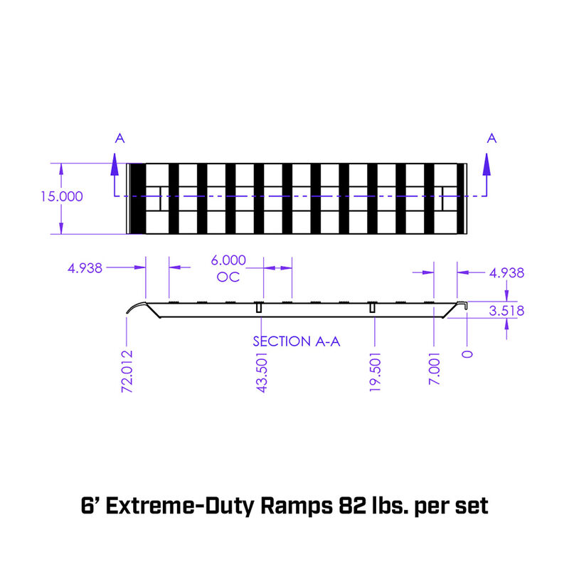 Gen-Y Hitch 6' Aluminum Loading Ramps, Pair image number 10