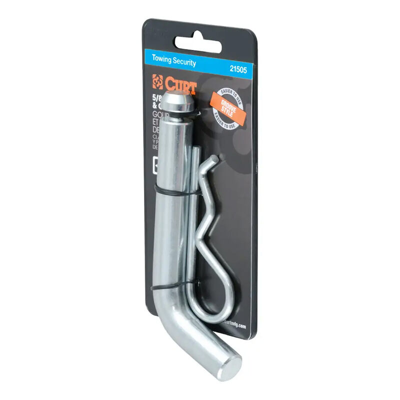 CURT 21505 5/8" Hitch Pin with Groove image number 1