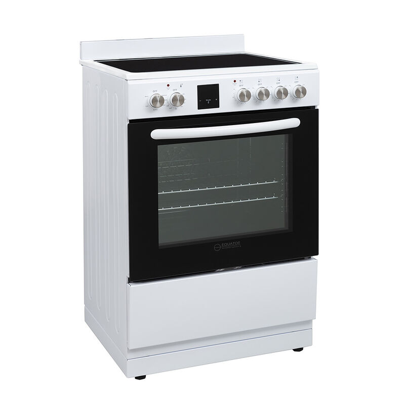 Equator 24" Electric Cooking Range with Convection Oven and Air Fryer, White image number 3