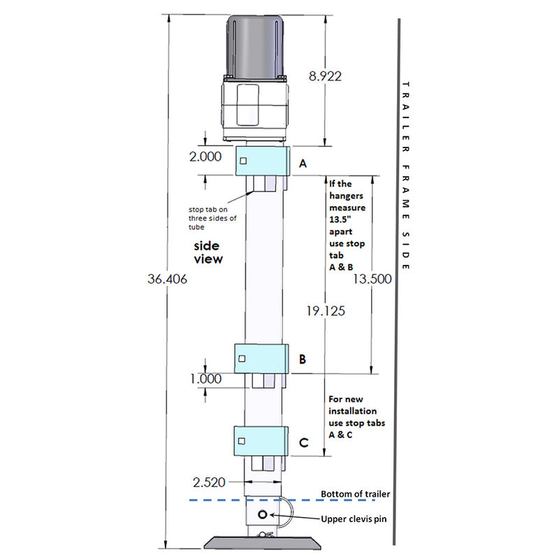 Ultra-Fab 5th Wheel Landing Gear, Double Motor image number 11
