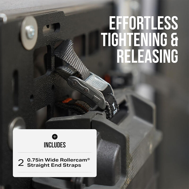 Rollercam Straight End 0.75" Wide Tie-Downs, 2' Long, Set of 2 image number 6