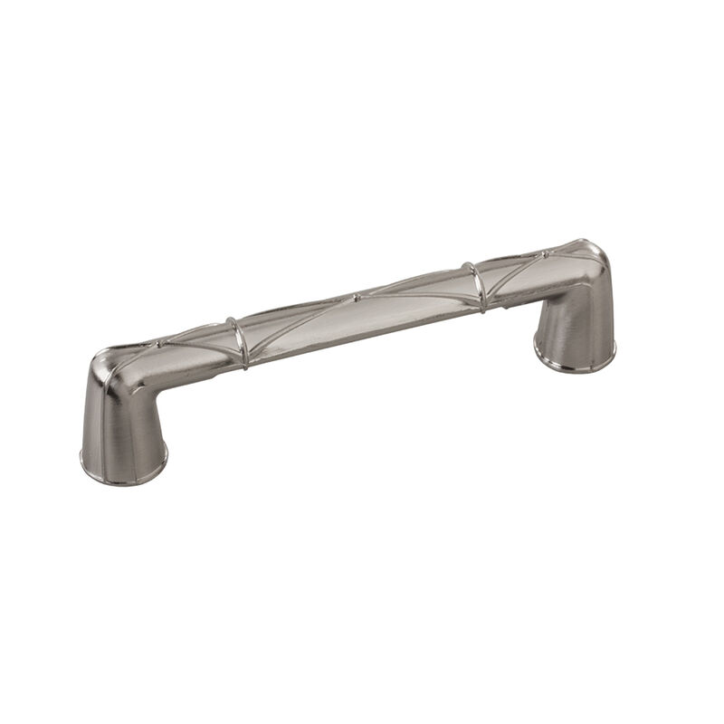 JR Products Designer Cabinet Handle, 4.5" Wide, Satin Nickel image number 1