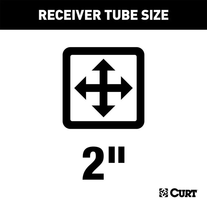 CURT 13383 Class 3 Trailer Hitch, 2" Receiver, Select Chrysler Pacifica, Voyager image number 2