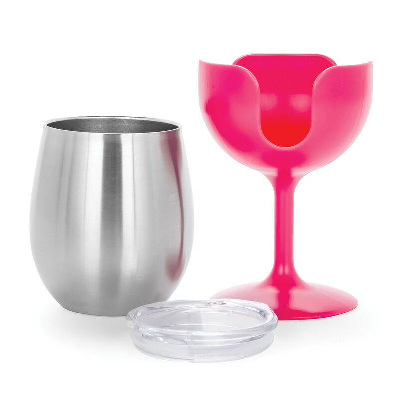 Camco Stainless Steel Wine Tumbler with Removable Stem image number 11