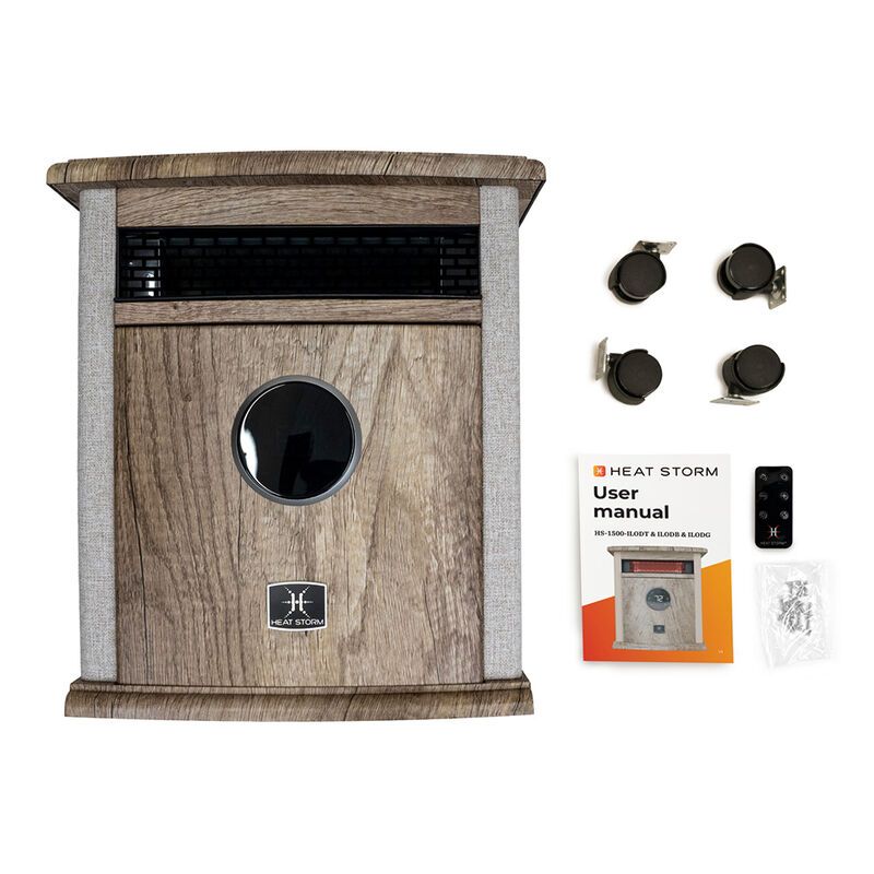 Heat Storm A-1500-ILODT 1500-Watt Deluxe Signature Design Cabinet Heater, Tan image number 8