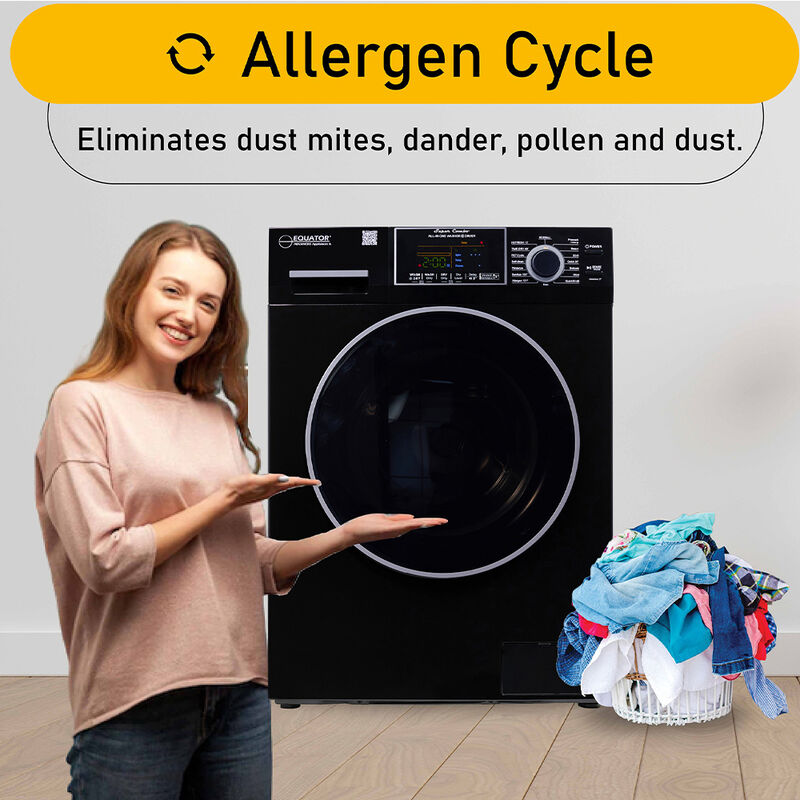 Equator 15-lb. All-in-One Combo Washer Dryer, Black image number 12