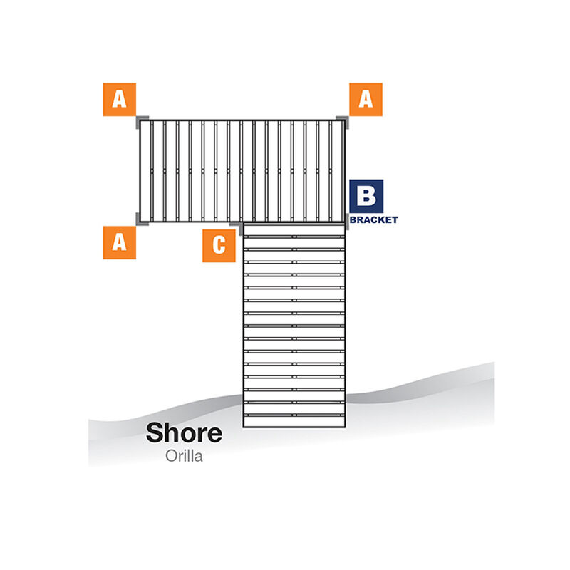 Tommy Docks "B" Straight Bracket - Normal Duty (2-Pack) image number 2