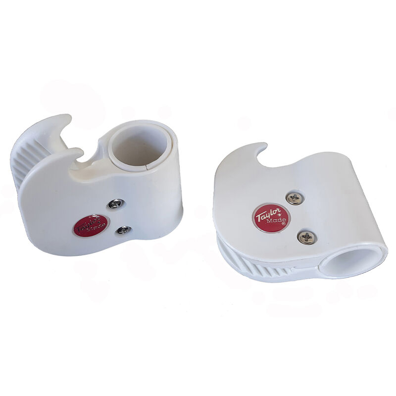 Vertical Rail Fender Hanger White fits 7/8" to 1" rails image number 1