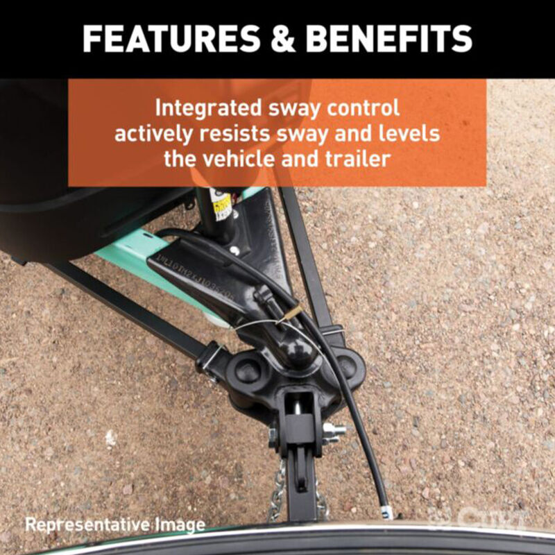 Curt TruTrack 4P Trunnion Bar Weight Distribution Hitch, 8K image number 6