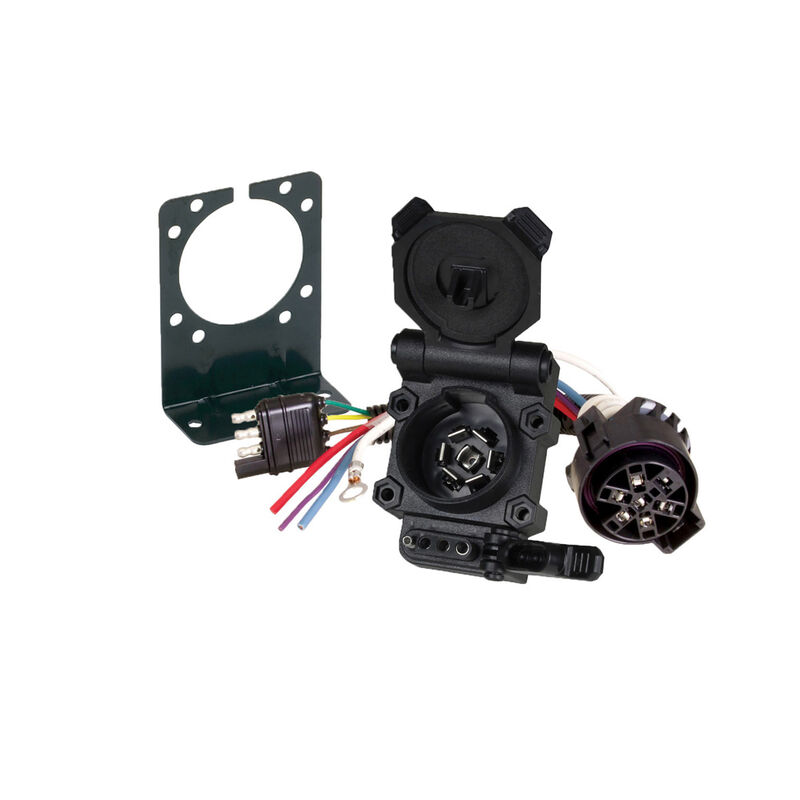 Husky Towing Endurance Multi-Tow 4-Way to 7-Way Blade & 4-Way Flat Connector Adapter image number 2