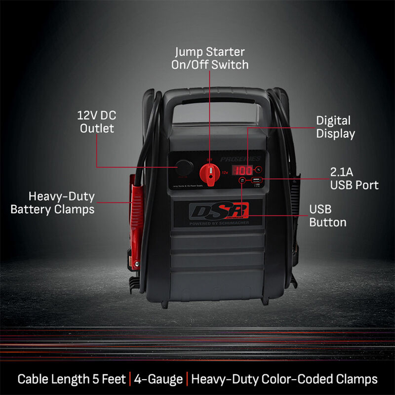 Schumacher DSR165 ProSeries 2200A 12V Jump Starter and Portable Power Station image number 3