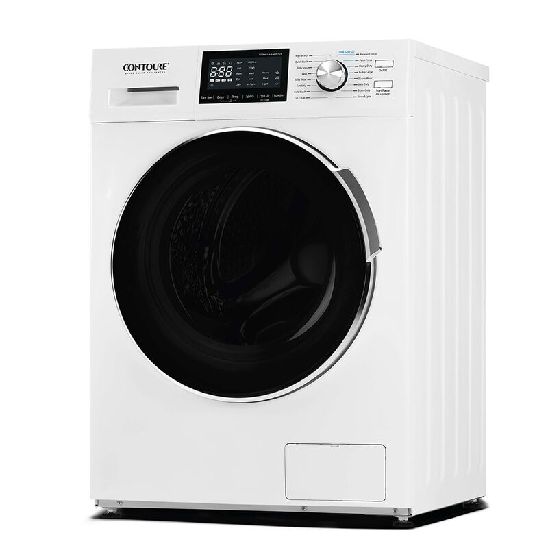 CONTOURE 24" 2.7 cu.ft. High-Efficiency Stackable Front-Load Washer, White image number 4