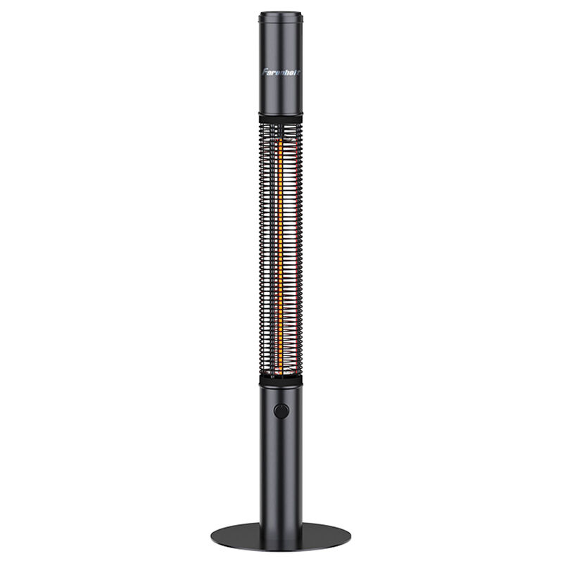 Epsilon 68&rdquo; Electric Infrared Tower Heater, Black image number 1