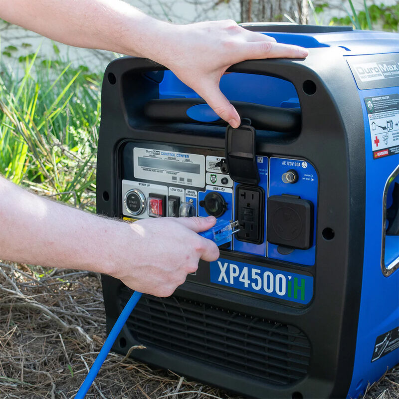 DuroMax 50Ft Triple Tap Blue Light Extension Cord image number 12