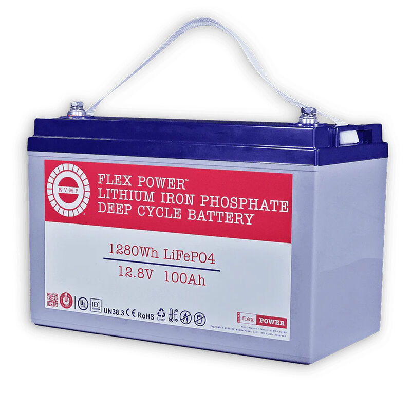 RVMP Flex Power Force 12.8V 100AH LiFePO4 Battery image number 1