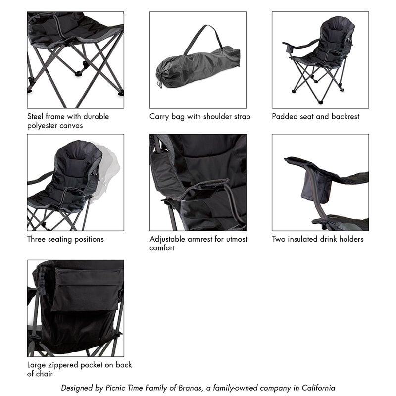 Oniva Reclining Camp Chair with Carry Bag image number 7