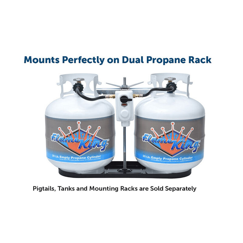 Flame King 2-Stage Auto Changeover Propane Gas RV Regulator image number 7