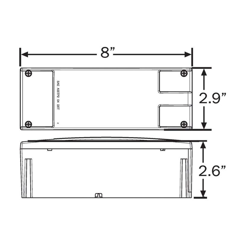 Optronics Glolight Waterproof LED Low-Profile Combination Tail Light Kit image number 3