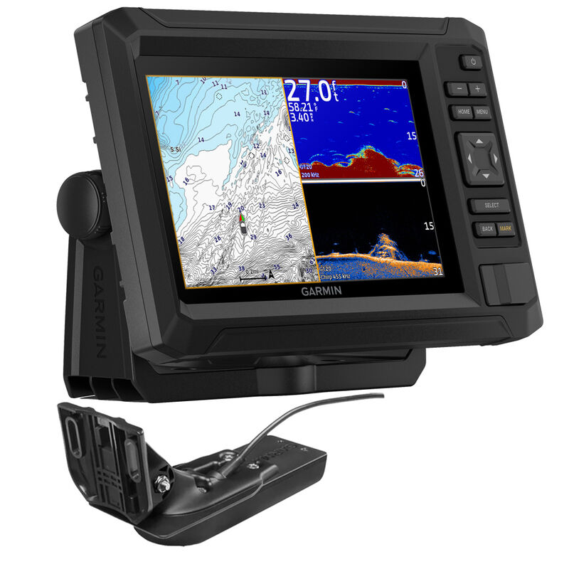 Garmin ECHOMAP UHD2 74CV 7" Chartplotter/Fishfinder Combo w/US Coastal Maps and GT20-TM Transducer image number 1