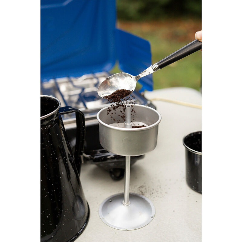 Stansport Enamel Percolator Coffee Pot and 4-Mug Set image number 2