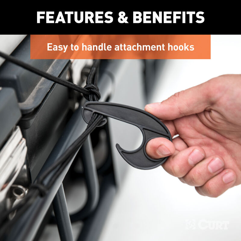 CURT 44" x 38" Elastic Cargo Net for Roof Basket image number 8