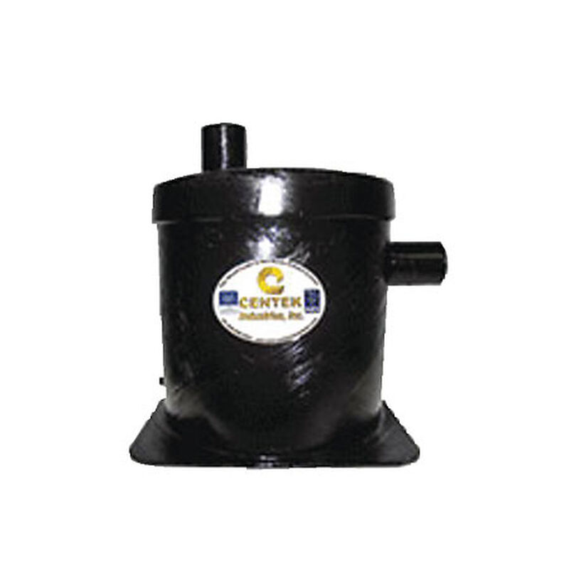 Vernalift Side In/Top Out Wet Marine Exhaust Muffler, 2" Inlet/Outlet image number 1