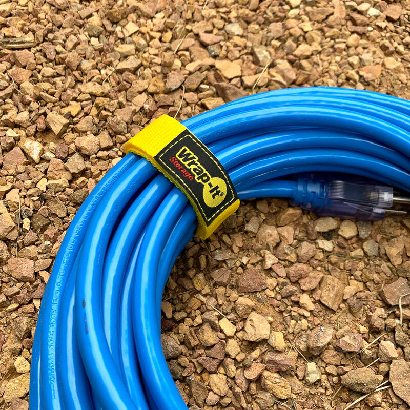 Wrap-It 12" Quick-Strap Cord and Rope Organizer, Yellow, 3-Pack image number 5