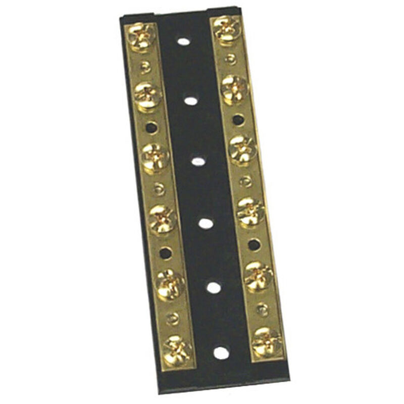Sierra Dual Brass Bus Bar, 12 Screw Terminals image number 1