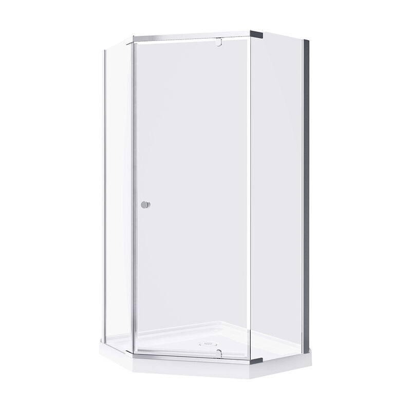 A&E Bath and Shower Nevada 38" Neo-Angle Shower Enclosure Kit without Walls image number 1
