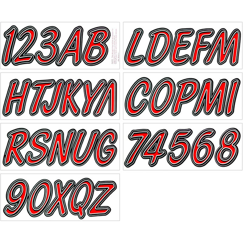 Hardline 400 Series Boat Lettering image number 1