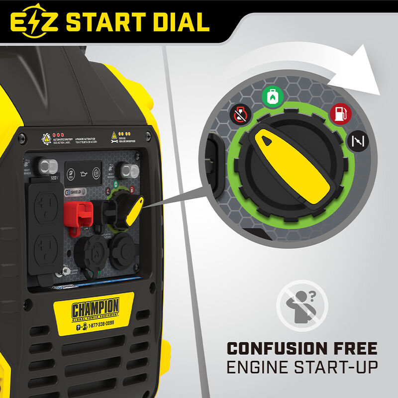 Champion Power Equipment 2500-Watt Dual Fuel Inverter with CO Shield image number 8