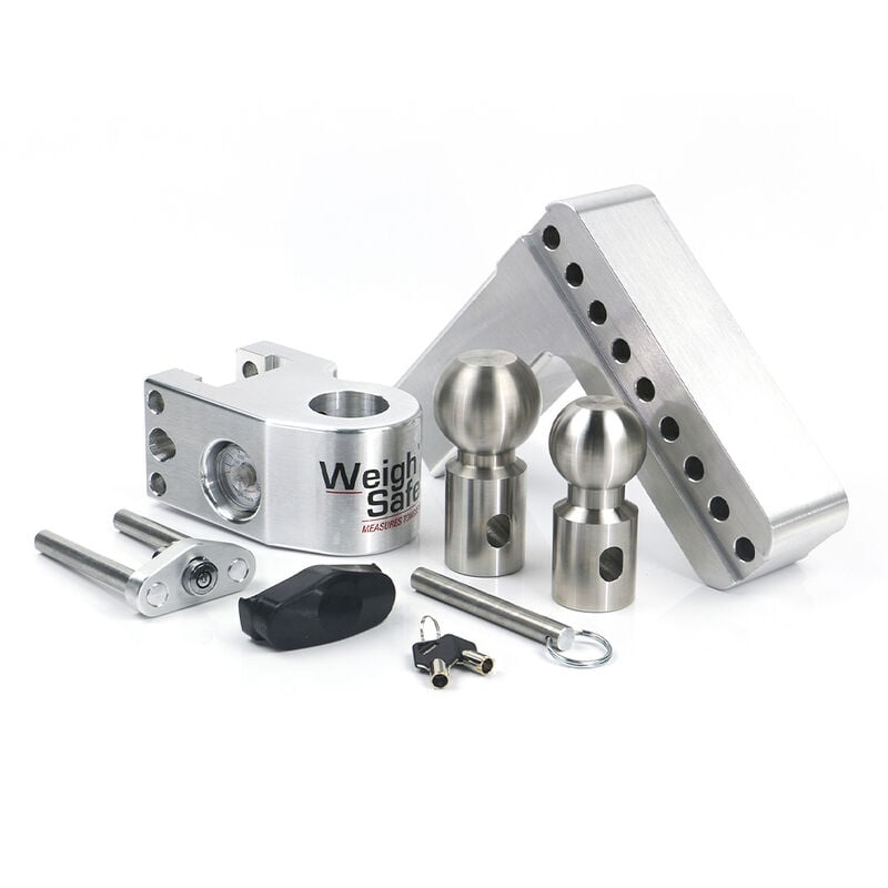 Weigh Safe Adjustable Drop Hitch - 6" Drop for 2.5" Shank image number 2