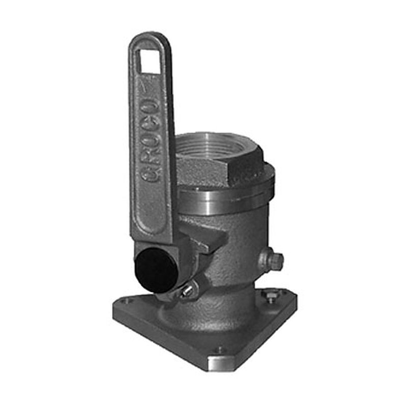 Full-Flow Flanged Ball-Type Seacock, 3/4" Connection image number 1